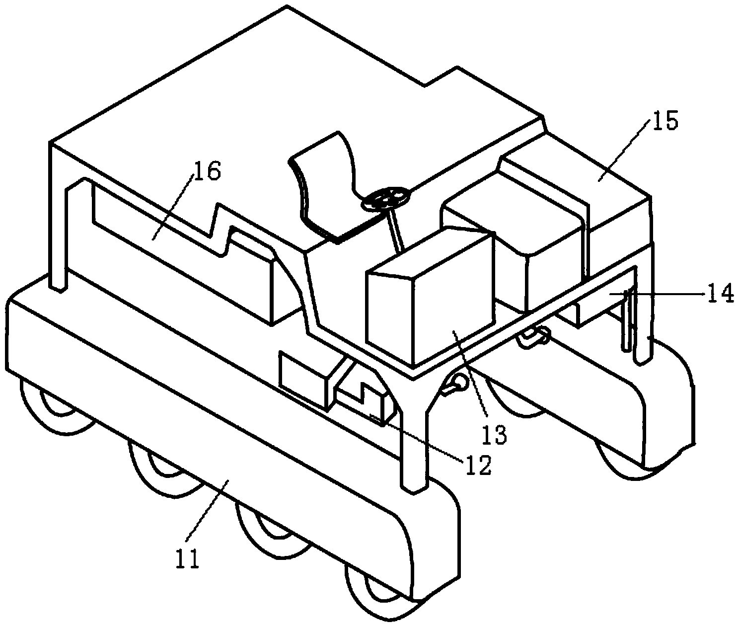 Intelligent automatic cutting type tea-leaf picker based on machine vision and working method