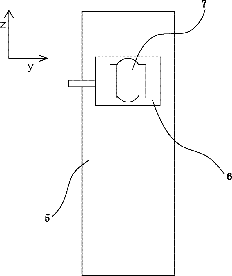 Device for measuring vertical divergence angle of high-power laser diode array