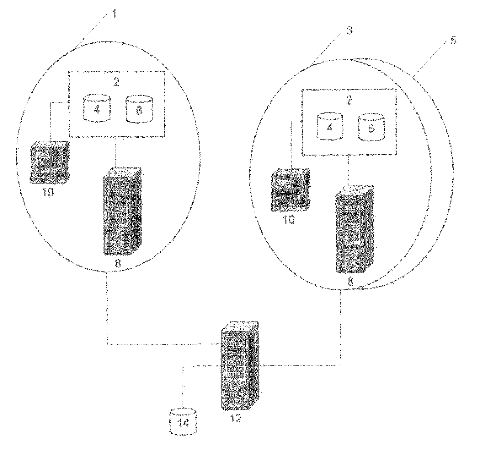 Method and system for sharing data between radiology information systems