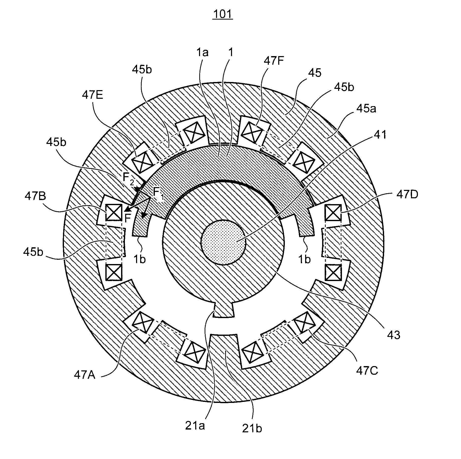 Three-stable oscillating electromagnetic actuator