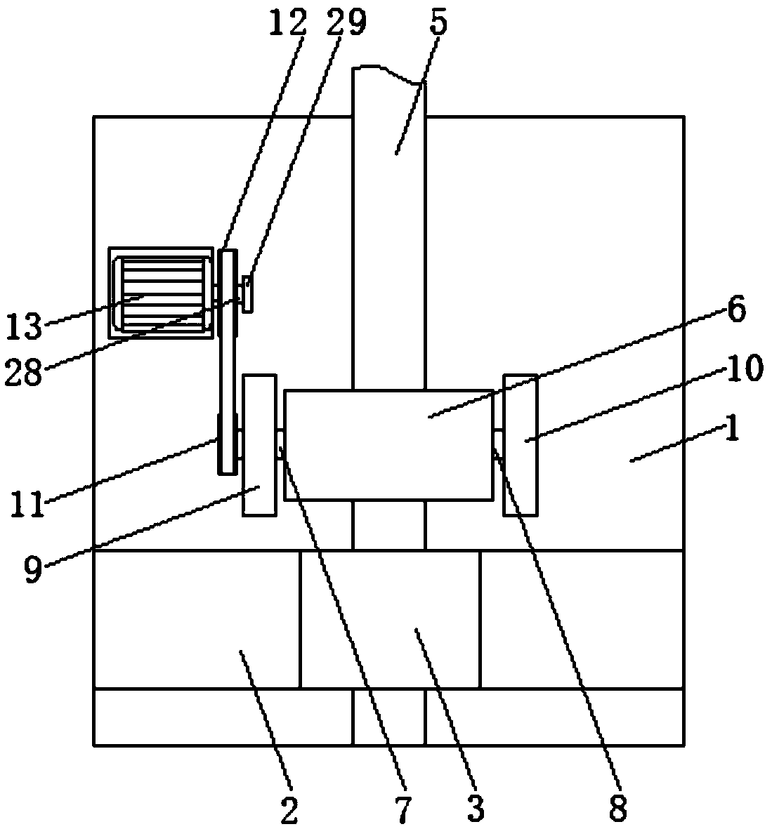 Cut-off device for dry batterycarbon rod processing