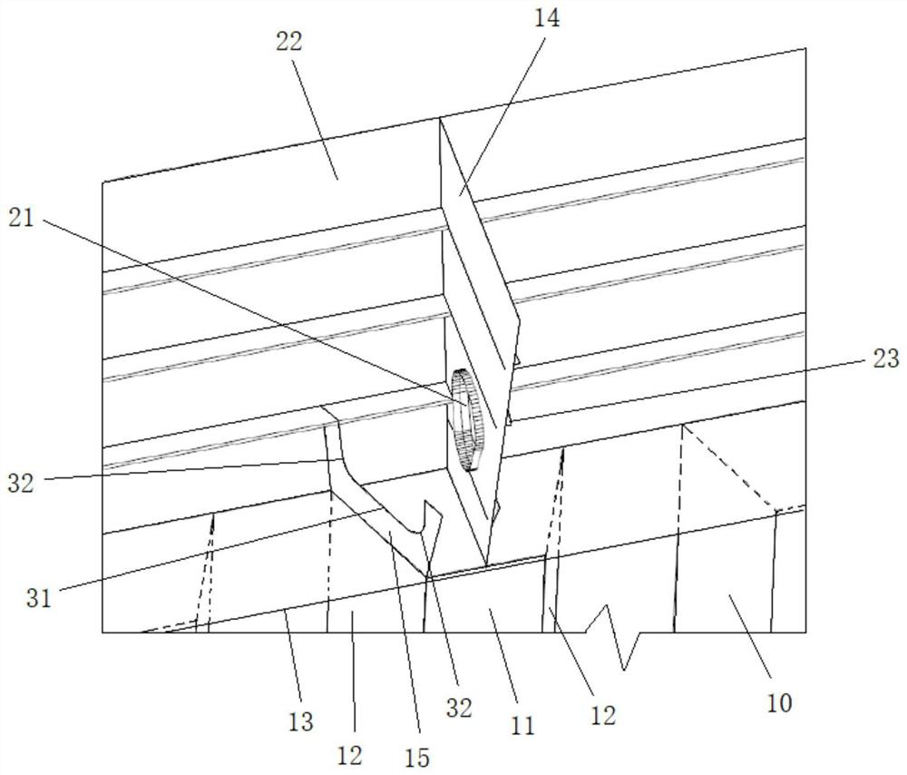 Matched arrangement structure of vertical groove type bulkhead and in-pier partition plate