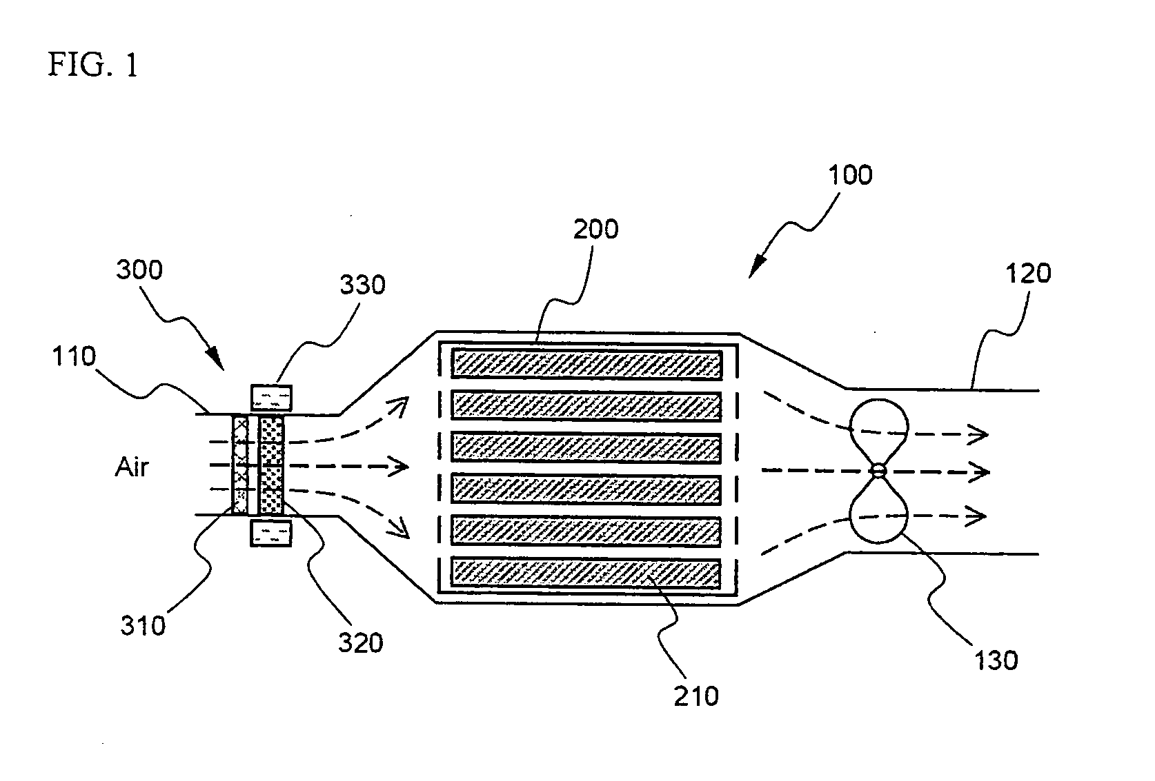 Cooling system for vehicle battery pack containing double filter device
