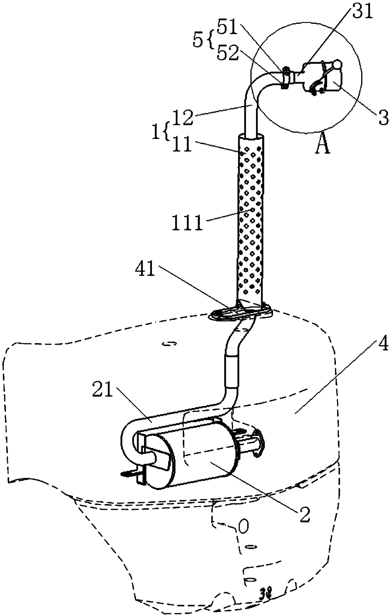 Fire extinguishing silencing device