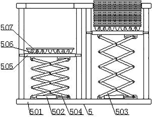 Automatic stacking manipulator for egg tray loading