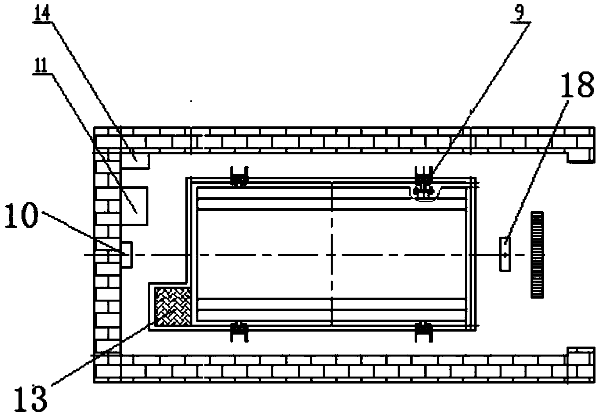 A horizontal pushing type two-machine three-dimensional garbage disposal station