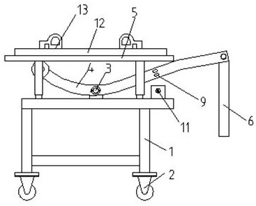 Pedal type labor-saving base plate assembling table