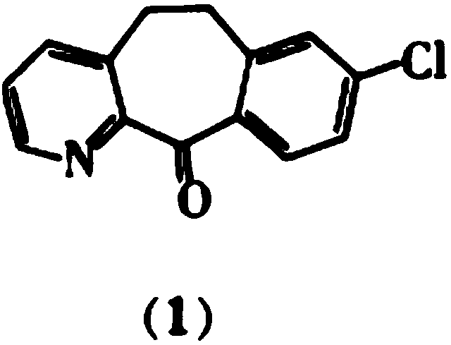 Method for preparing anti-allergic rhinitis medicine loratadine intermediate