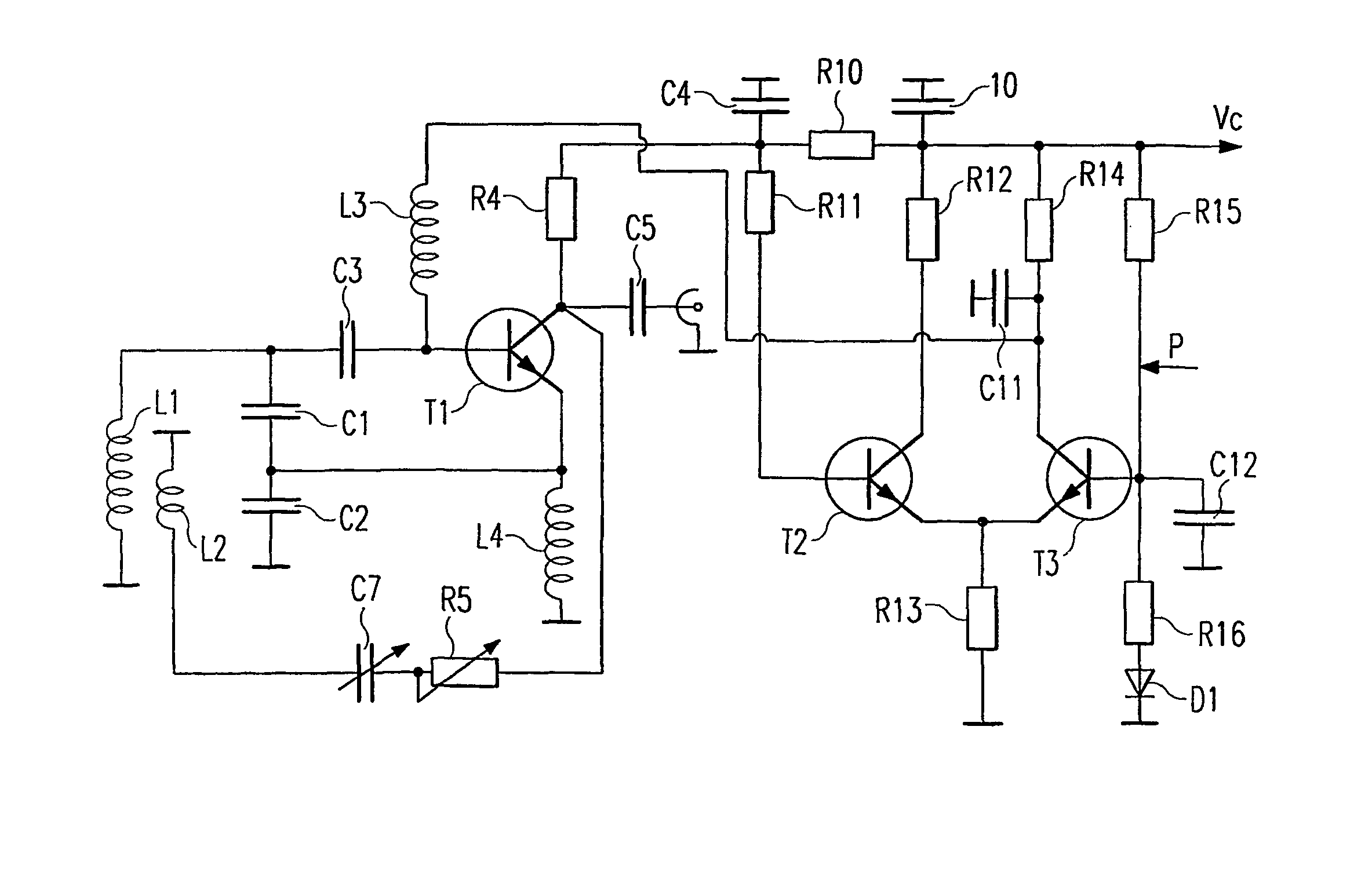 Oscillator circuit configuration