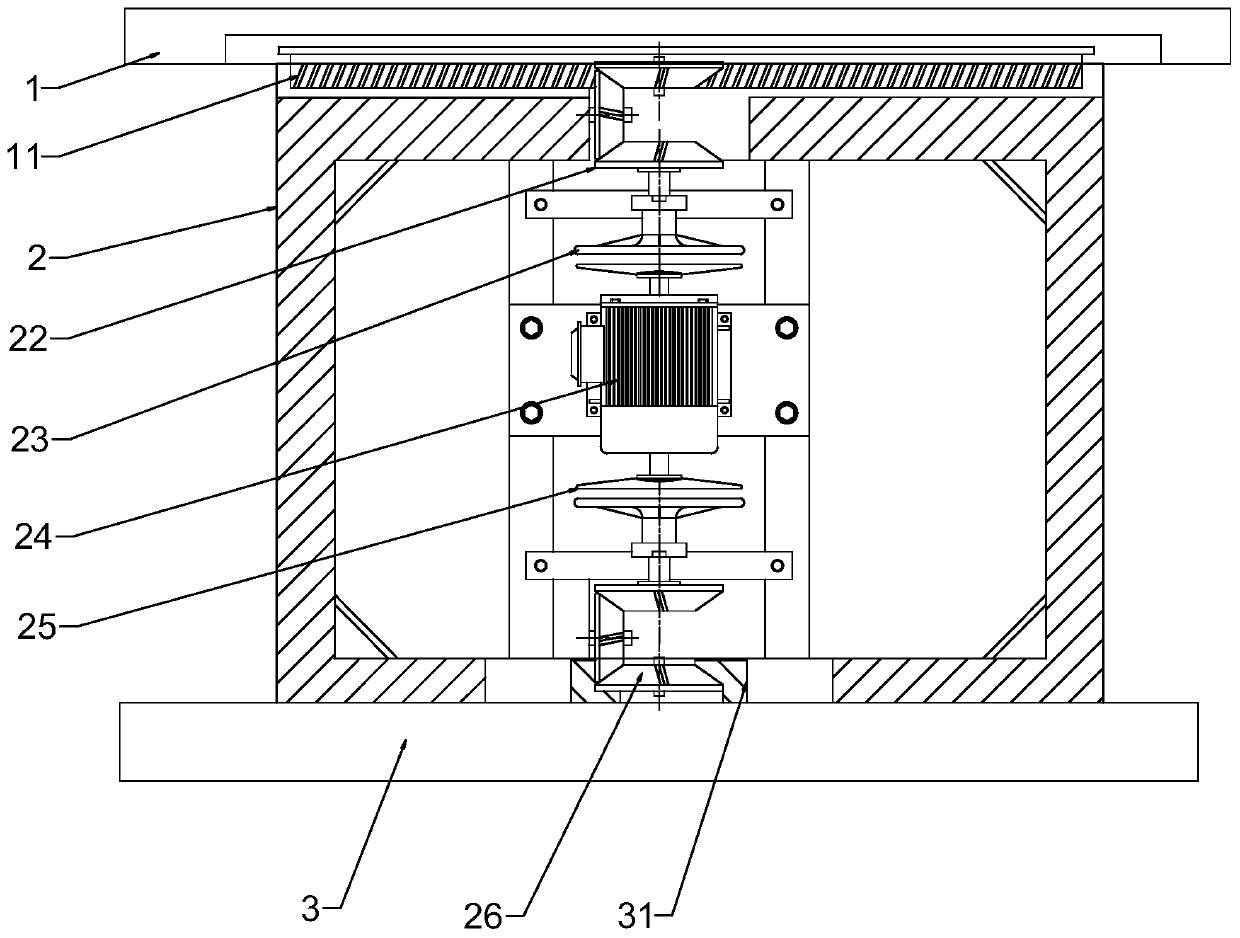 A single-motor-driven workbench for a machine tool