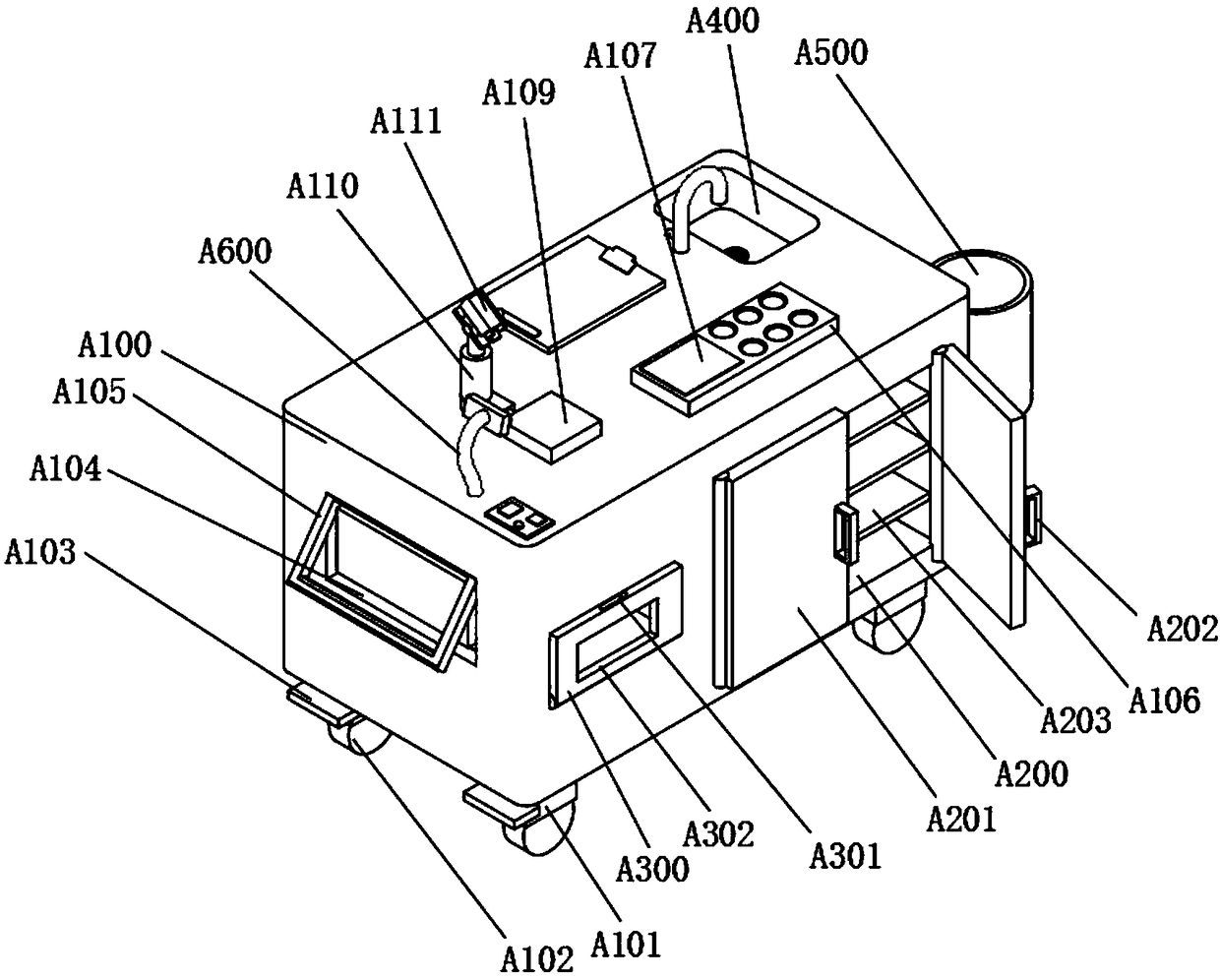 Gastroenterology department vomit analysis device simple, scientific and effective to operate