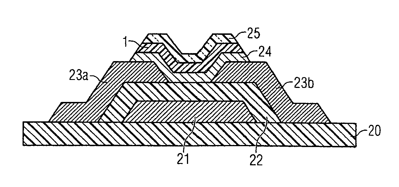 Semiconductor component having at least one organic semiconductor layer and method for fabricating the same