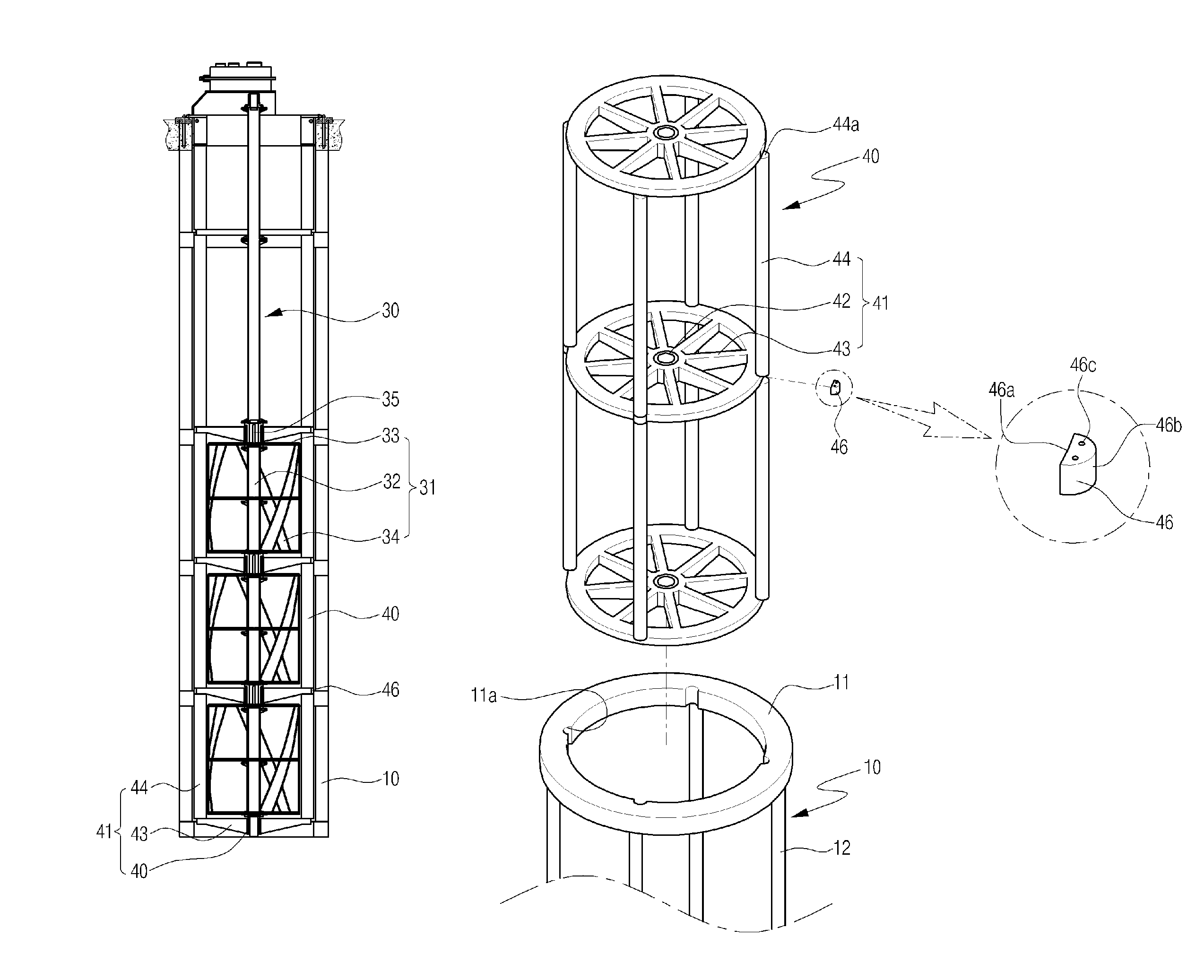 Maintenance system of helical turbine