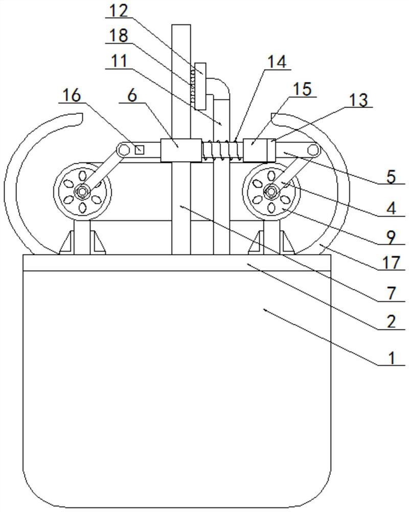 Material fusion structure for modified asphalt waterproof coiled material production