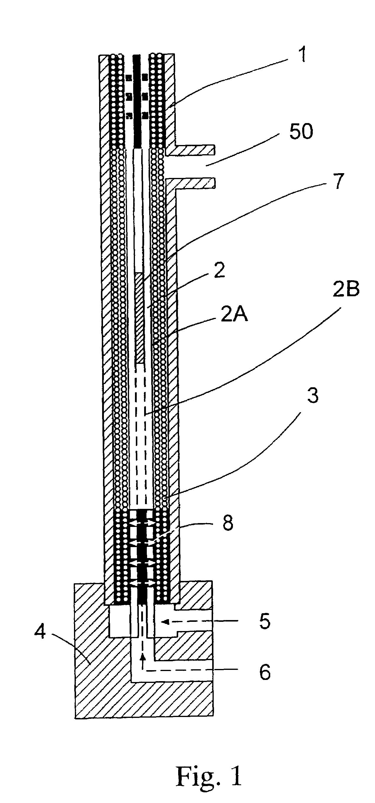 Method for manufacturing a potted bundle of hollow fibers