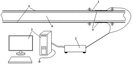 Monitoring method of annulus displacement efficiency in simulated cementing engineering