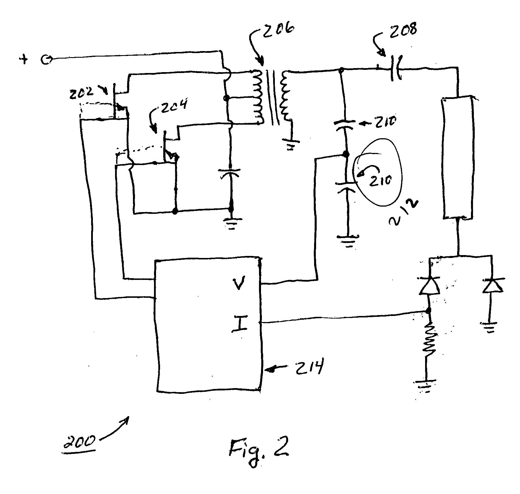 Integrated multi-capacitor network