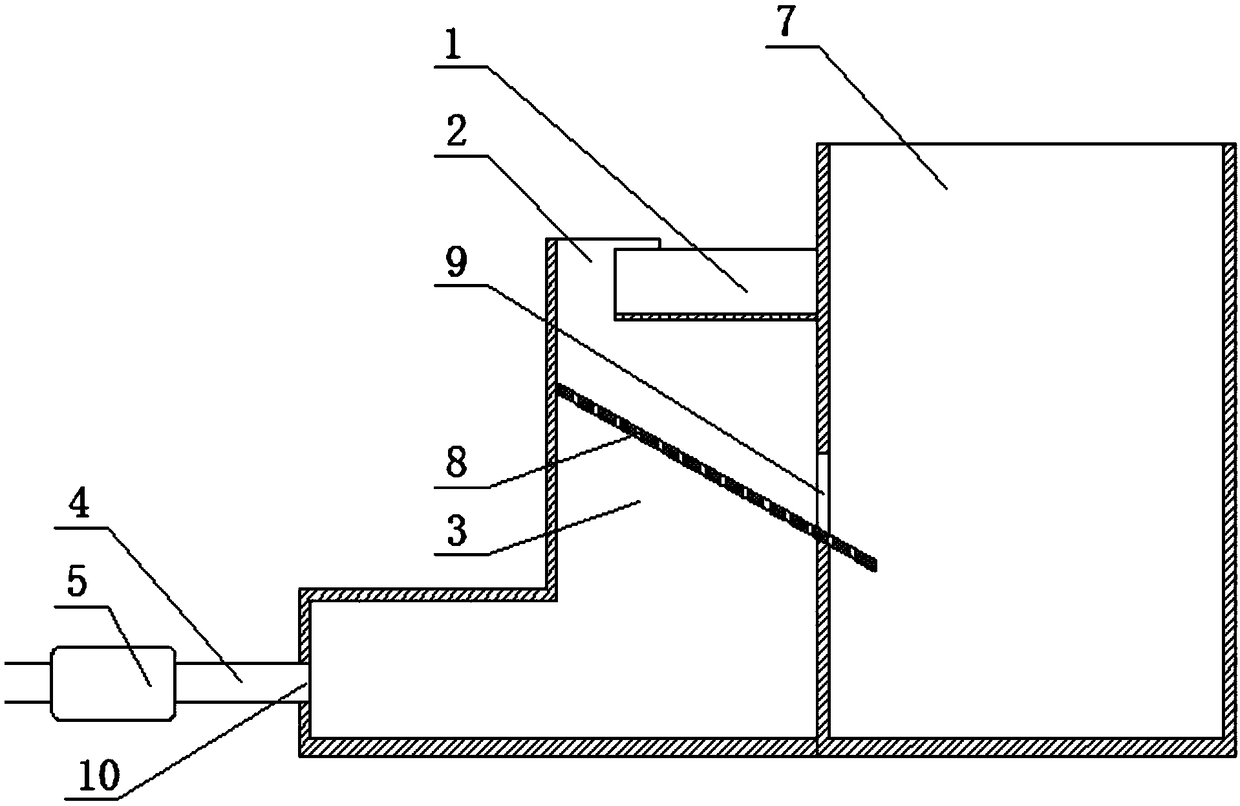 Sea sand and shell separating device