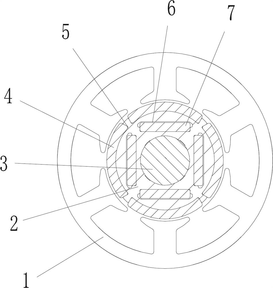 Direct-current brushless motor of electric tool