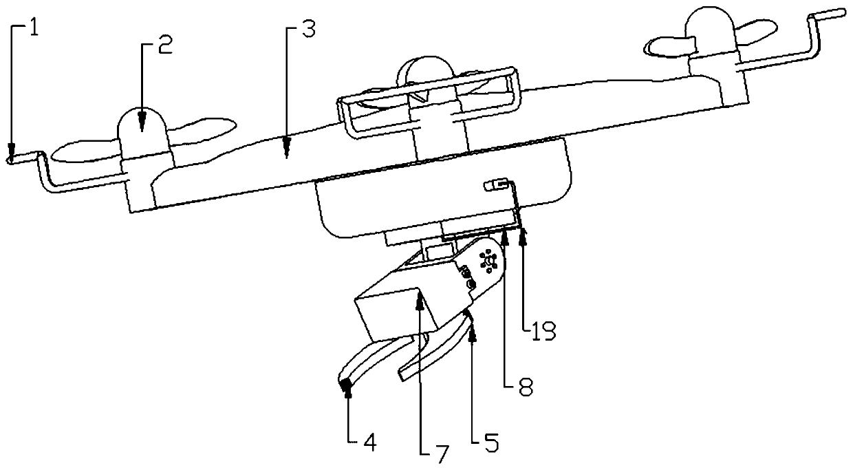 Unmanned aerial vehicle with detachable object taking mechanical arm and unmanned aerial vehicle system