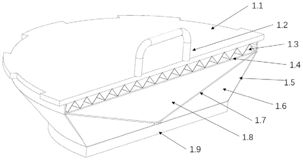 Rigid-flex composite explosion-proof tank