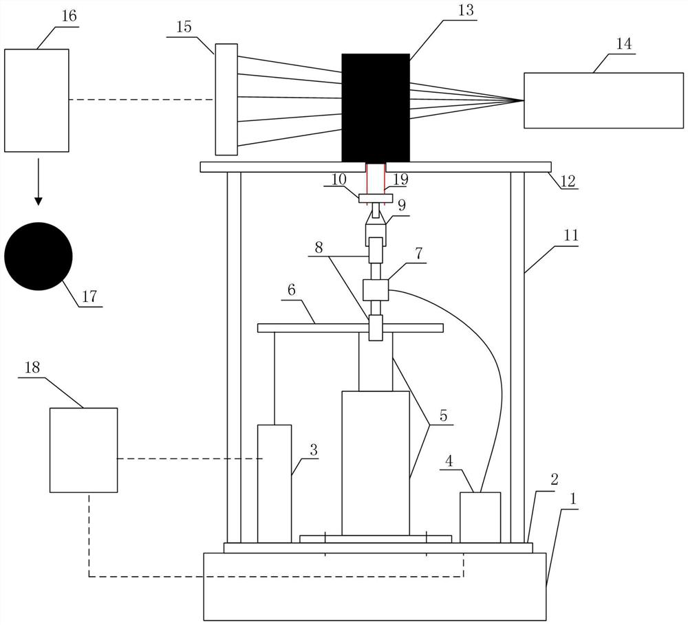 In-situ loading device and method for fiber drawing test of fiber concrete