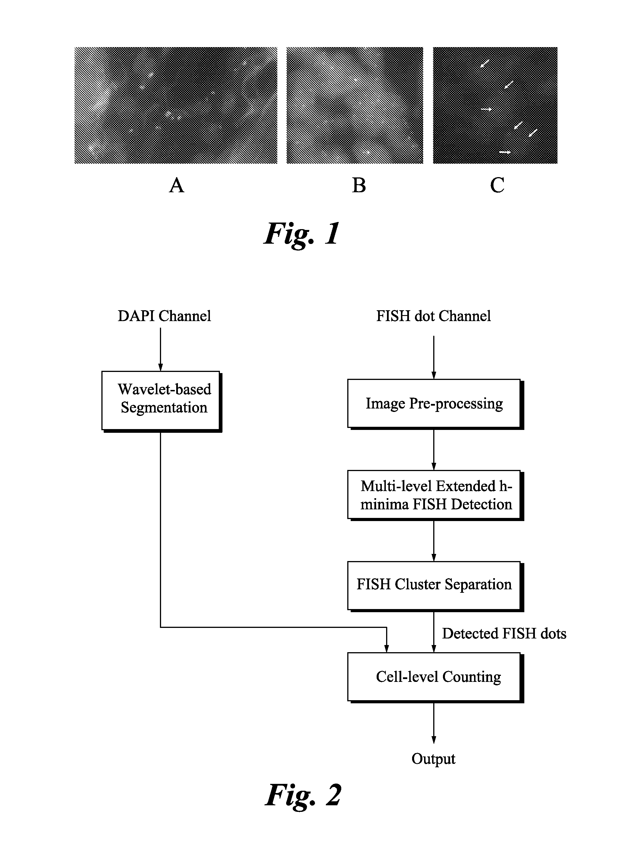 Method and systems for cell-level fish dot counting