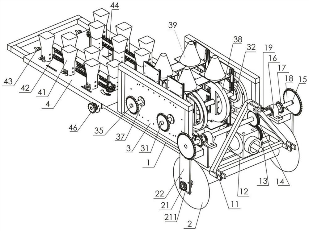 Pot seedling transplanting device