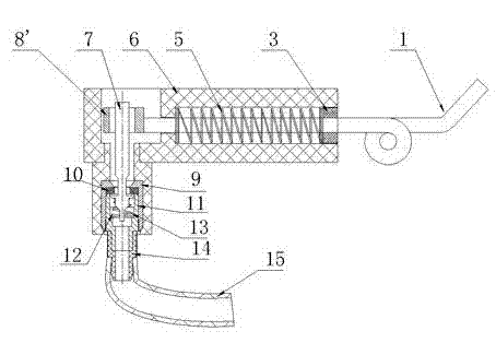 Broken yarn processing device of ring spinner