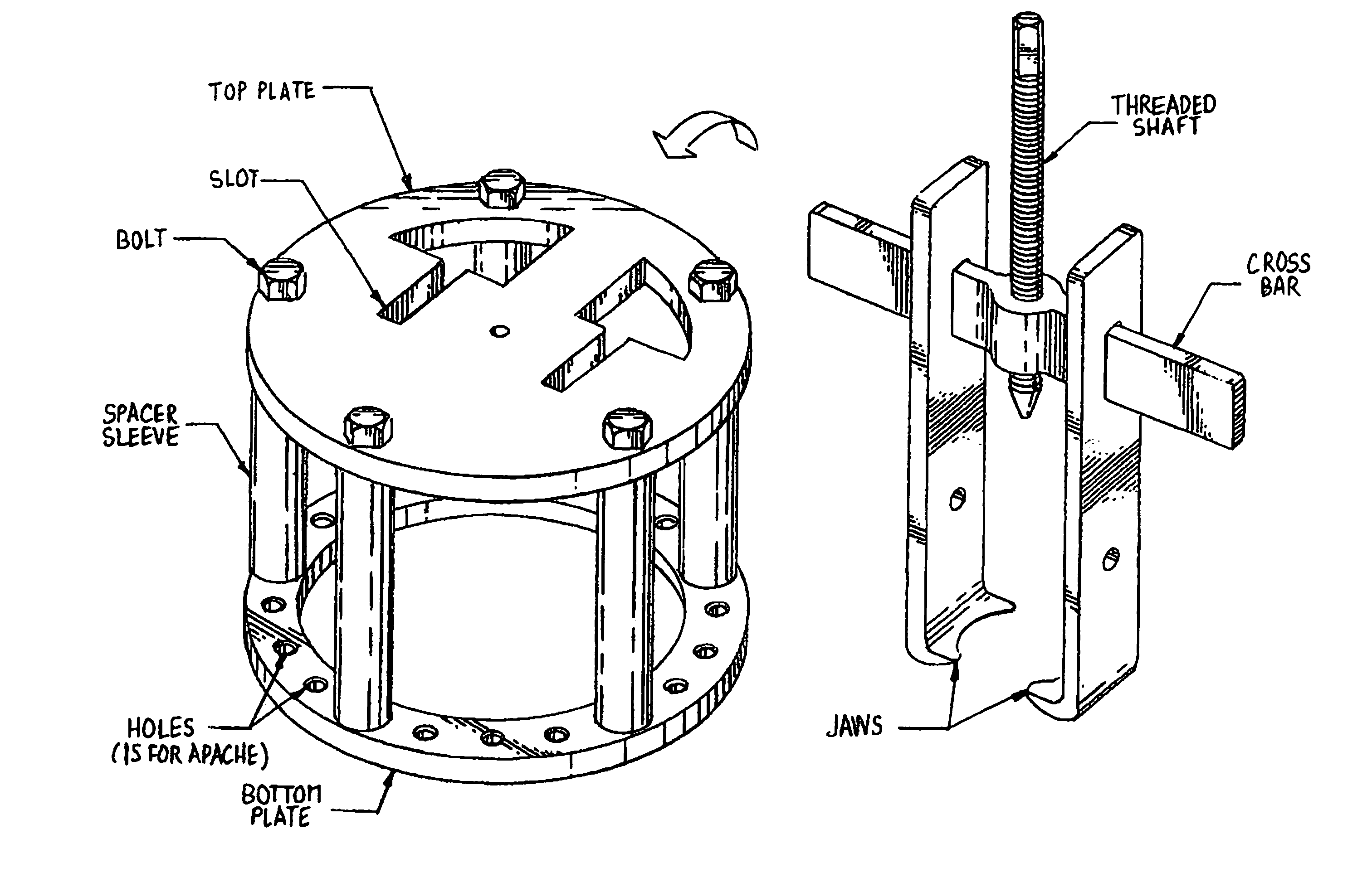 Quill shaft extractor for the 700 series aircraft