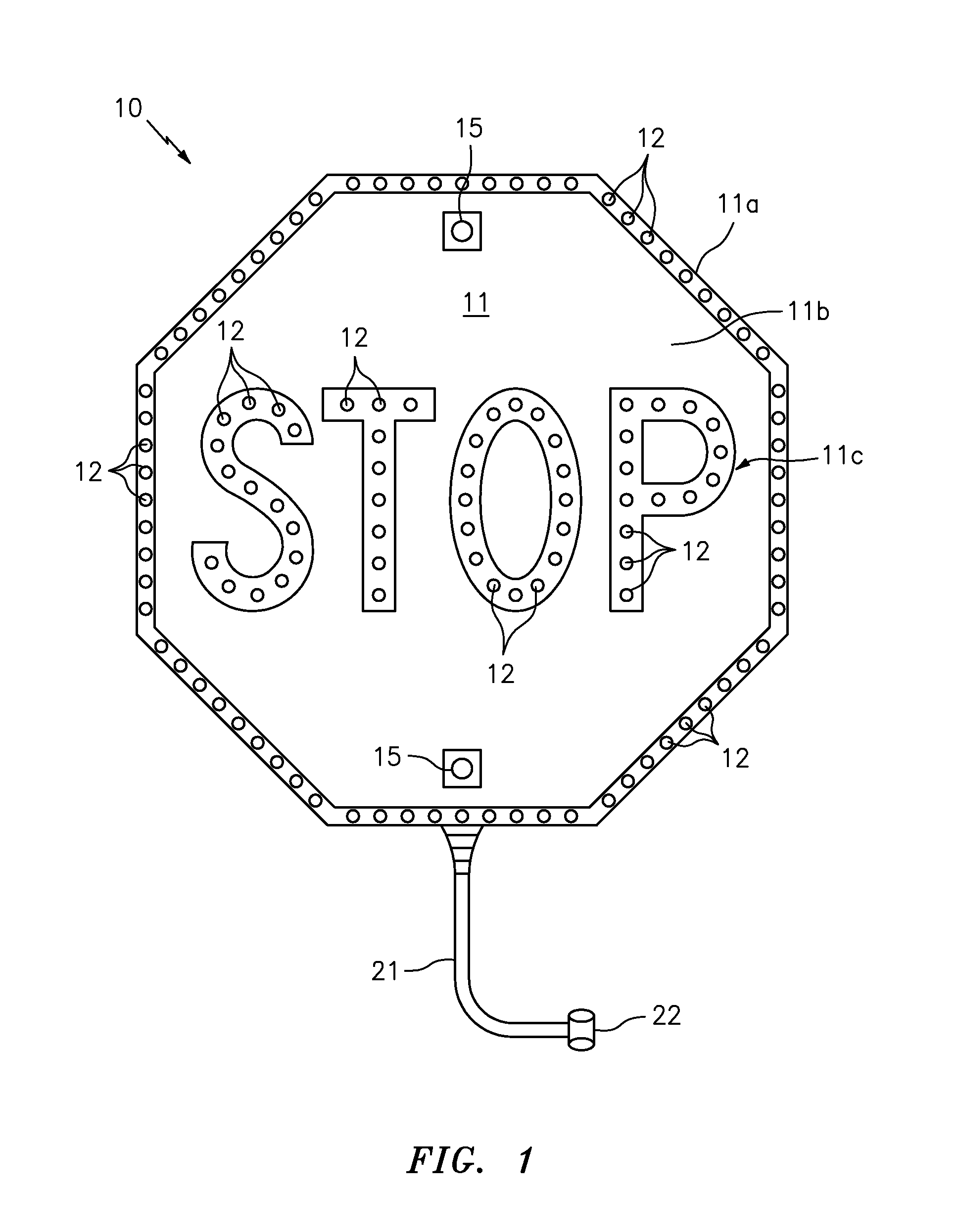 Stop sign brake light