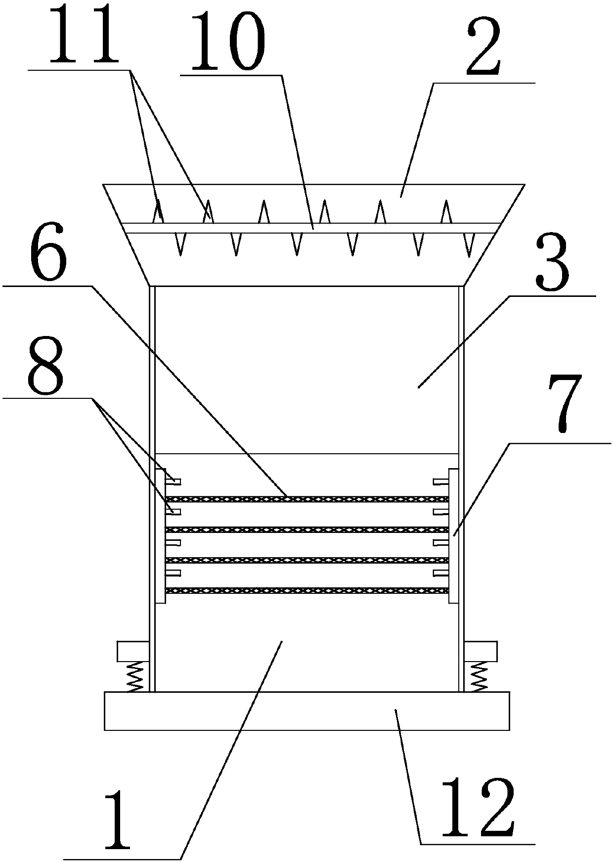 Soil conditioner drying device with sterilization function