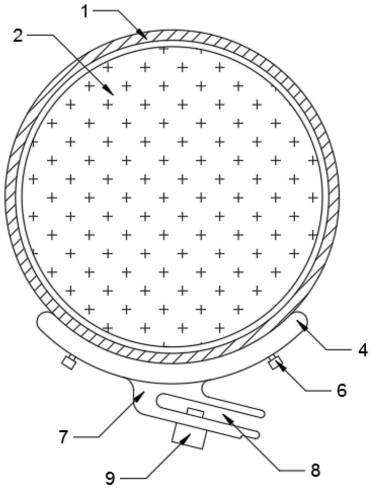 Mounting structure and mounting method for arc-shaped lamp body