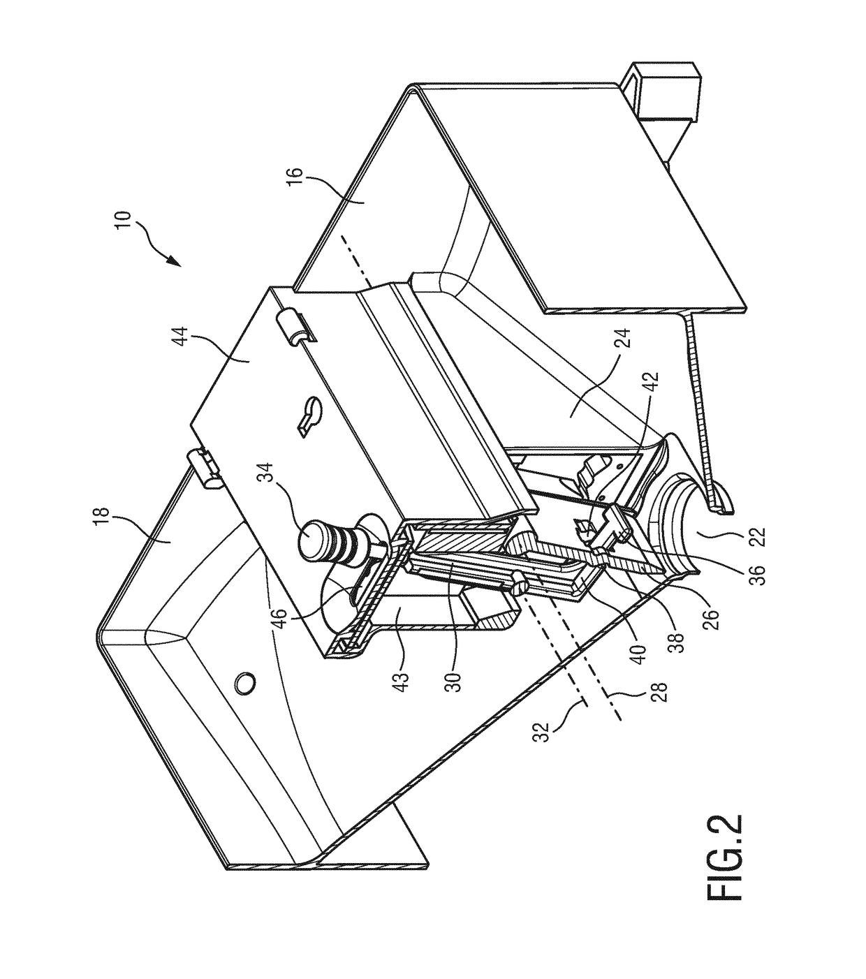 Selector unit and coffee machine