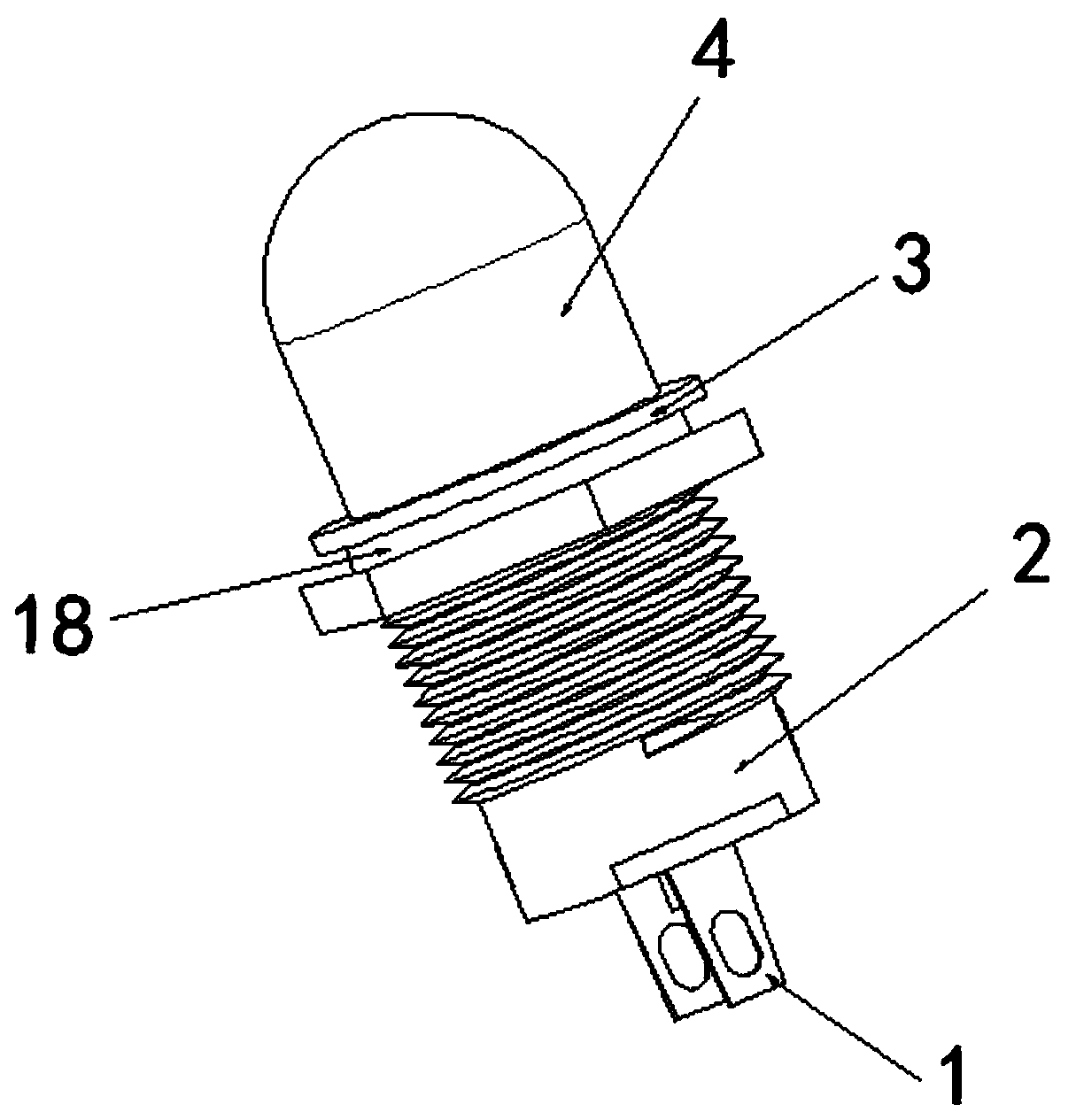 Light-emitting diode for traffic signal lamp