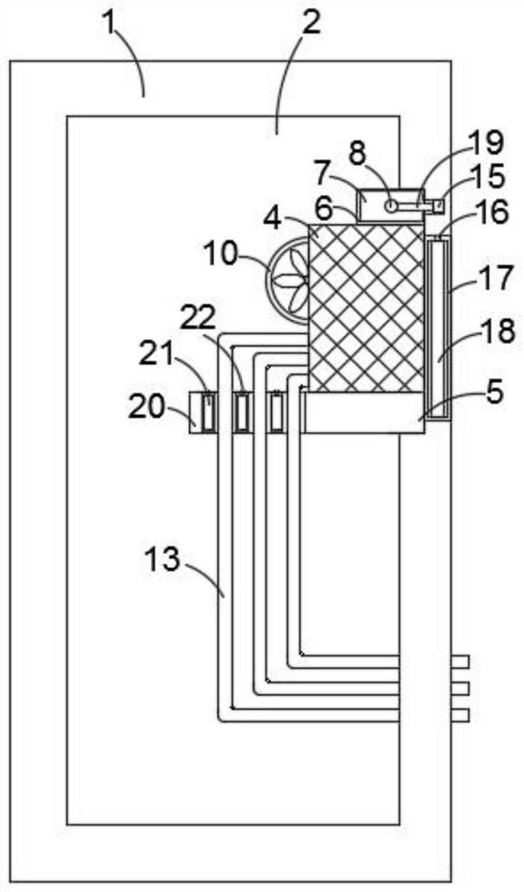 Electrical cabinet capable of automatically and rapidly dissipating heat