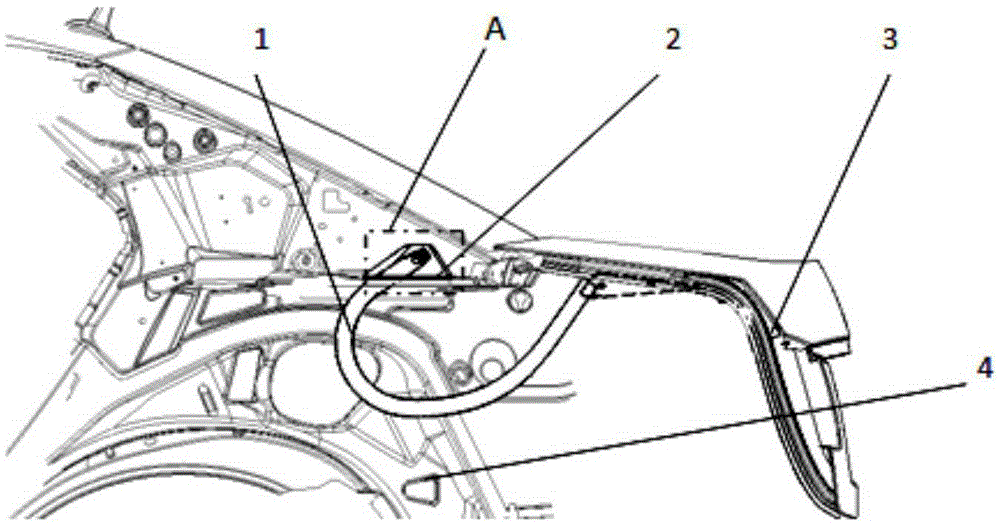 An eccentric shaft gooseneck trunk hinge, trunk lid assembly and vehicle