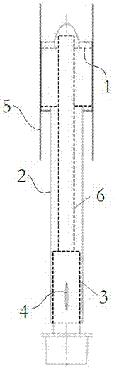 A double-body super large aspect ratio aircraft wind tunnel force test support device