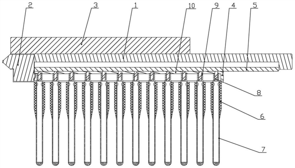 Medicine comb for preventing excessive administration