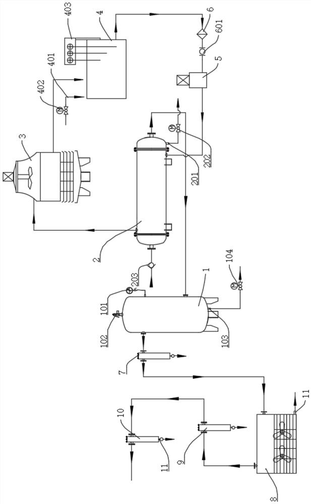 High-temperature compressed air cooling and purifying system and using method thereof