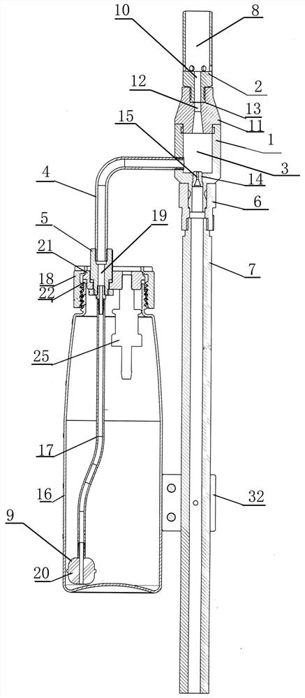 High-pressure nozzle structure capable of increasing foaming times