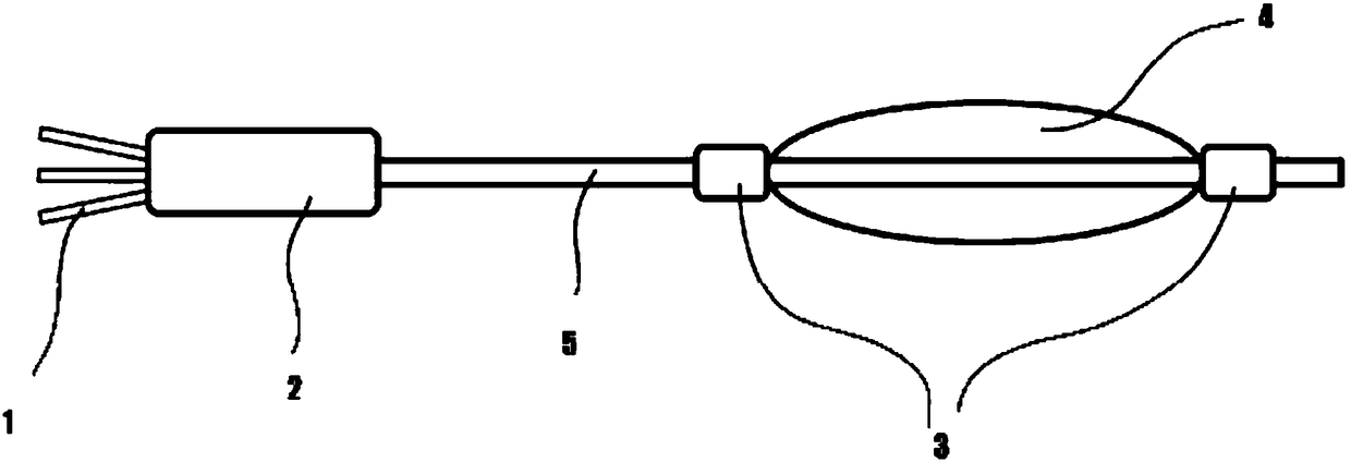 Curved sac catheter retracting device and retracting method thereof