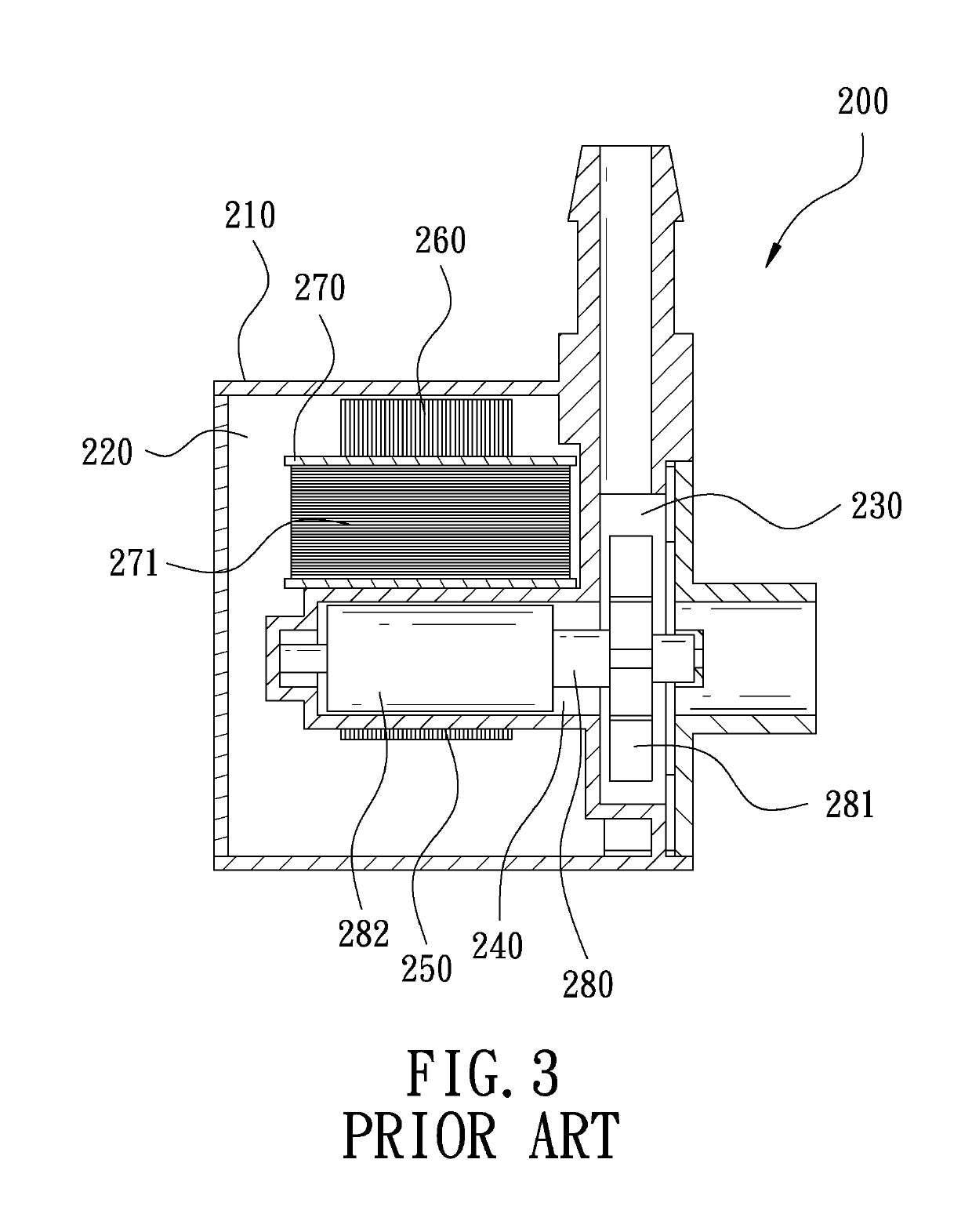 Flattened DC brushless motor pump