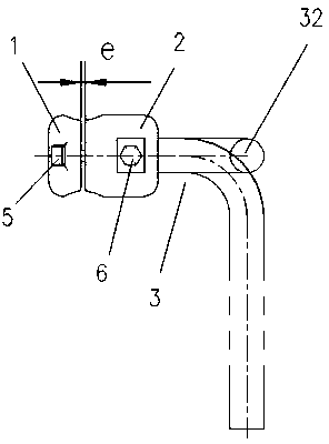 Adjustable mirror rod with multiple degrees of freedom