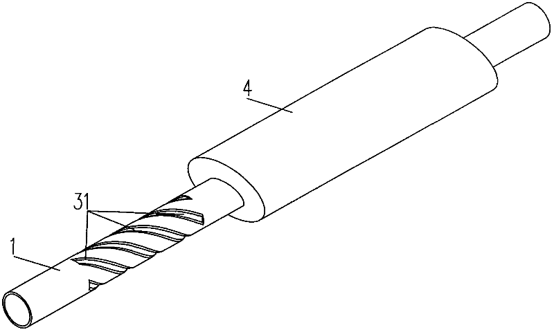 Exhaust pipe applying rotary arc-shaped heat exchange tube