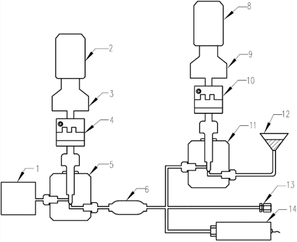 A high-pressure automatic proportional adjustment device and adjustment method