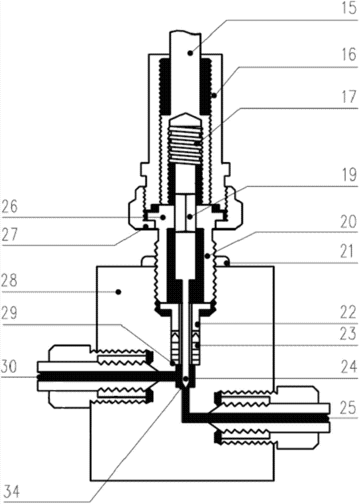 A high-pressure automatic proportional adjustment device and adjustment method