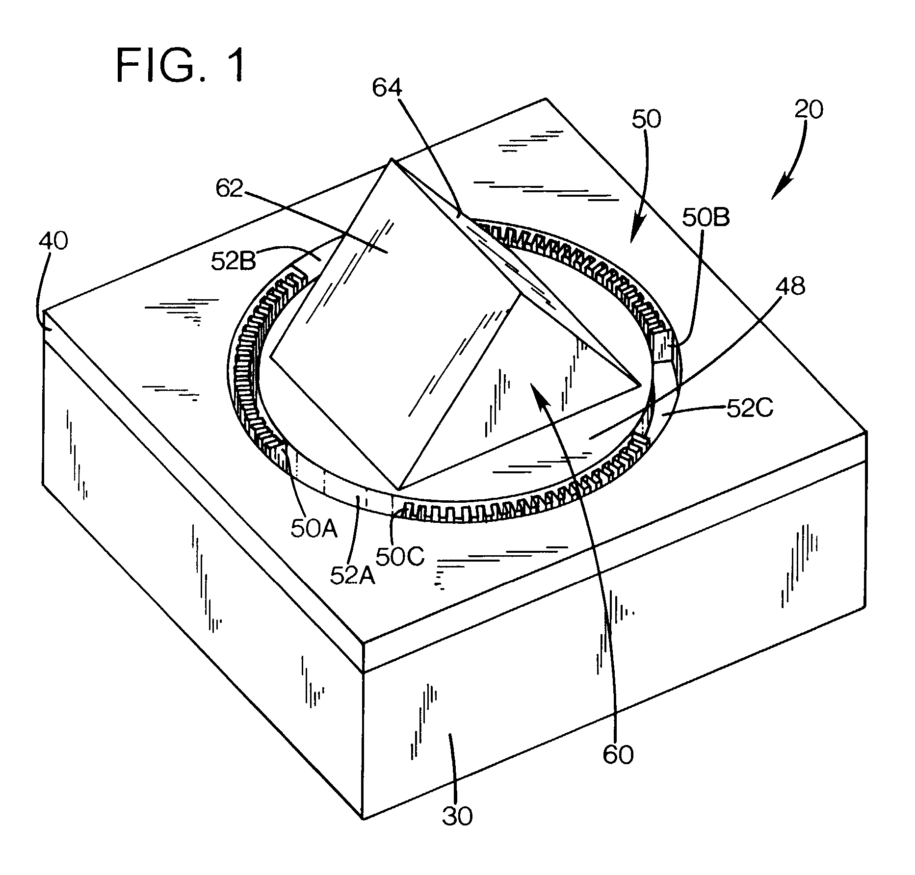 Micro-mirror with rotor structure
