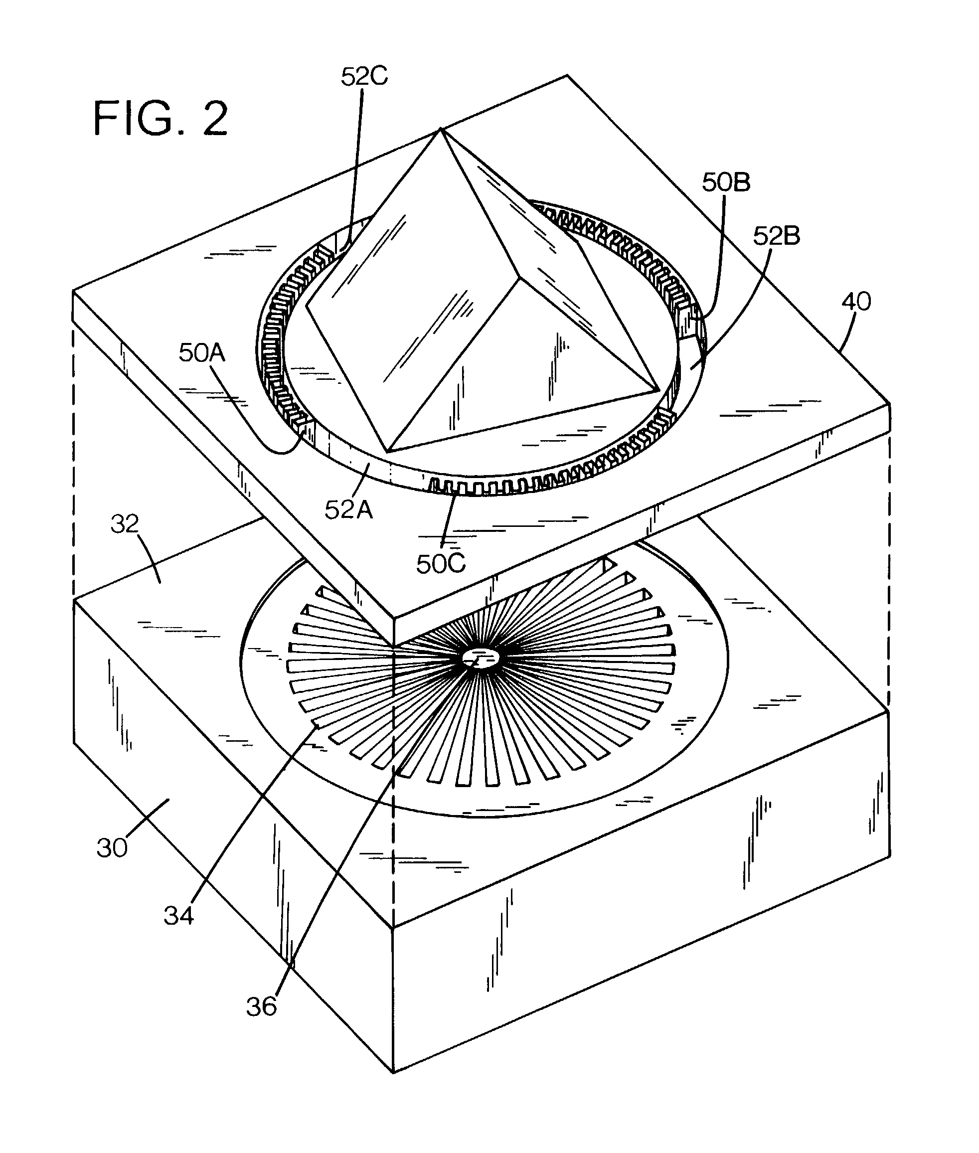 Micro-mirror with rotor structure