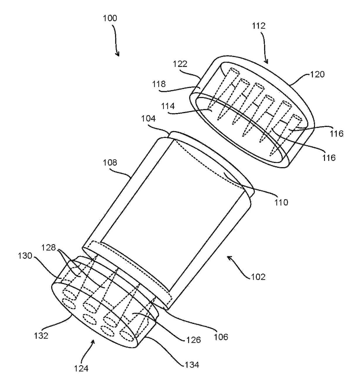 Device and method for airtight storage and grinding of herbs